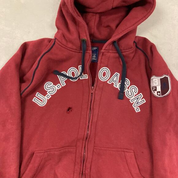 vintage y2k us. Polo assn spellout hoodie - Picture 4 of 5